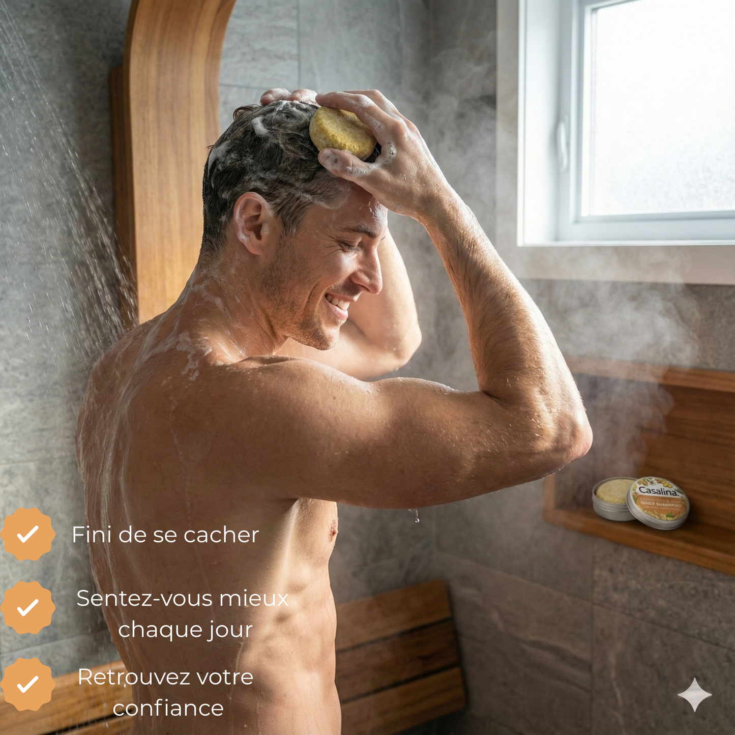 Shampoing Solide Gingembre Bio – Densifiant & Stimulant – Volume & Anti-Casse